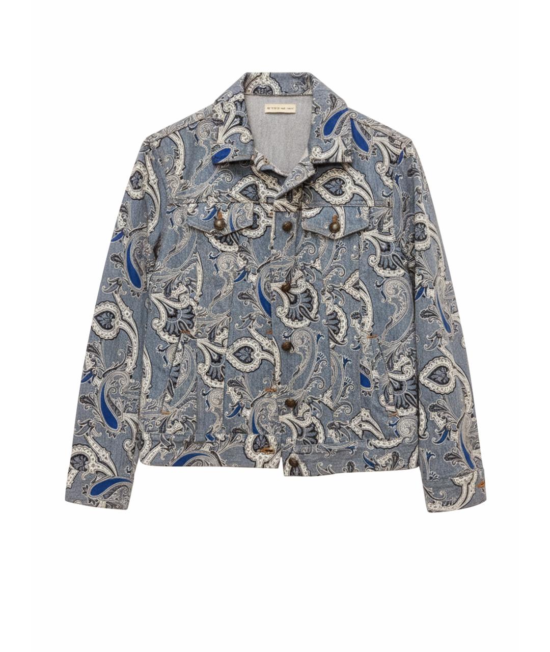 ETRO Голубая хлопковая куртка, фото 1