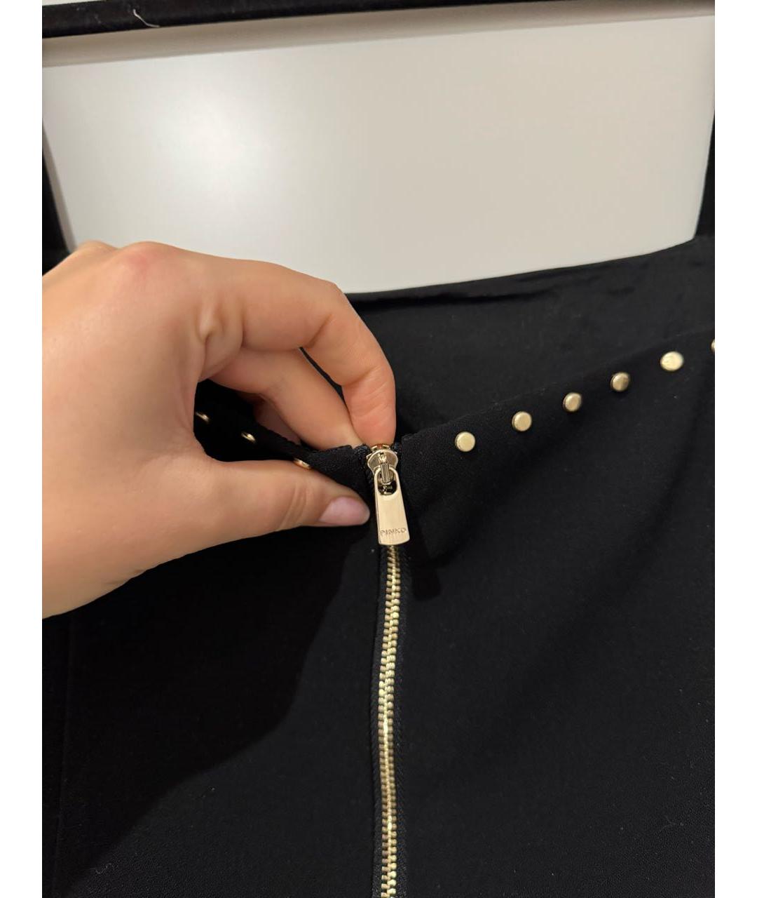 PINKO Черное полиэстеровое коктейльное платье, фото 3