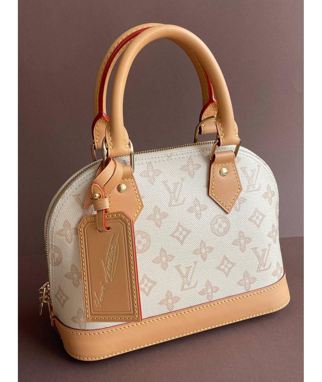 LOUIS VUITTON Бежевая сумка с короткими ручками, фото 2