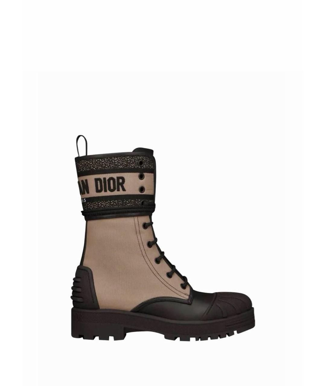 CHRISTIAN DIOR Бежевые ботинки, фото 8