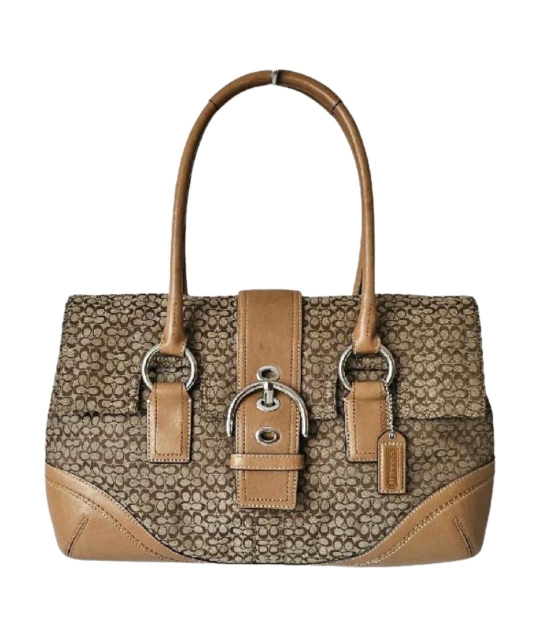 COACH Коричневая сумка через плечо, фото 1