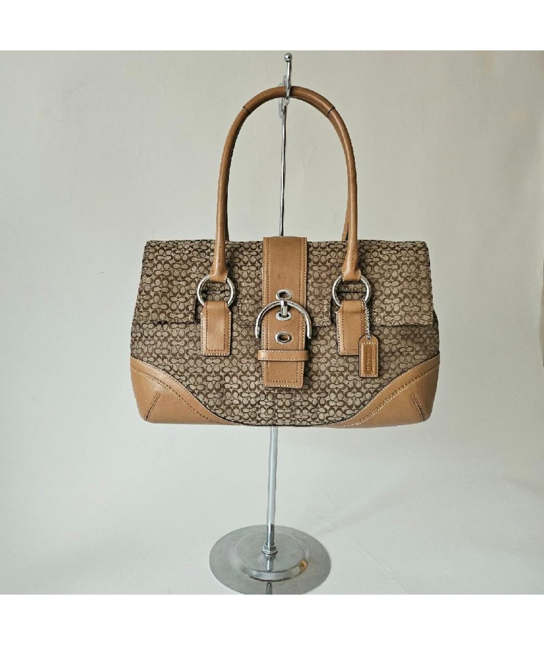 COACH Коричневая сумка через плечо, фото 9