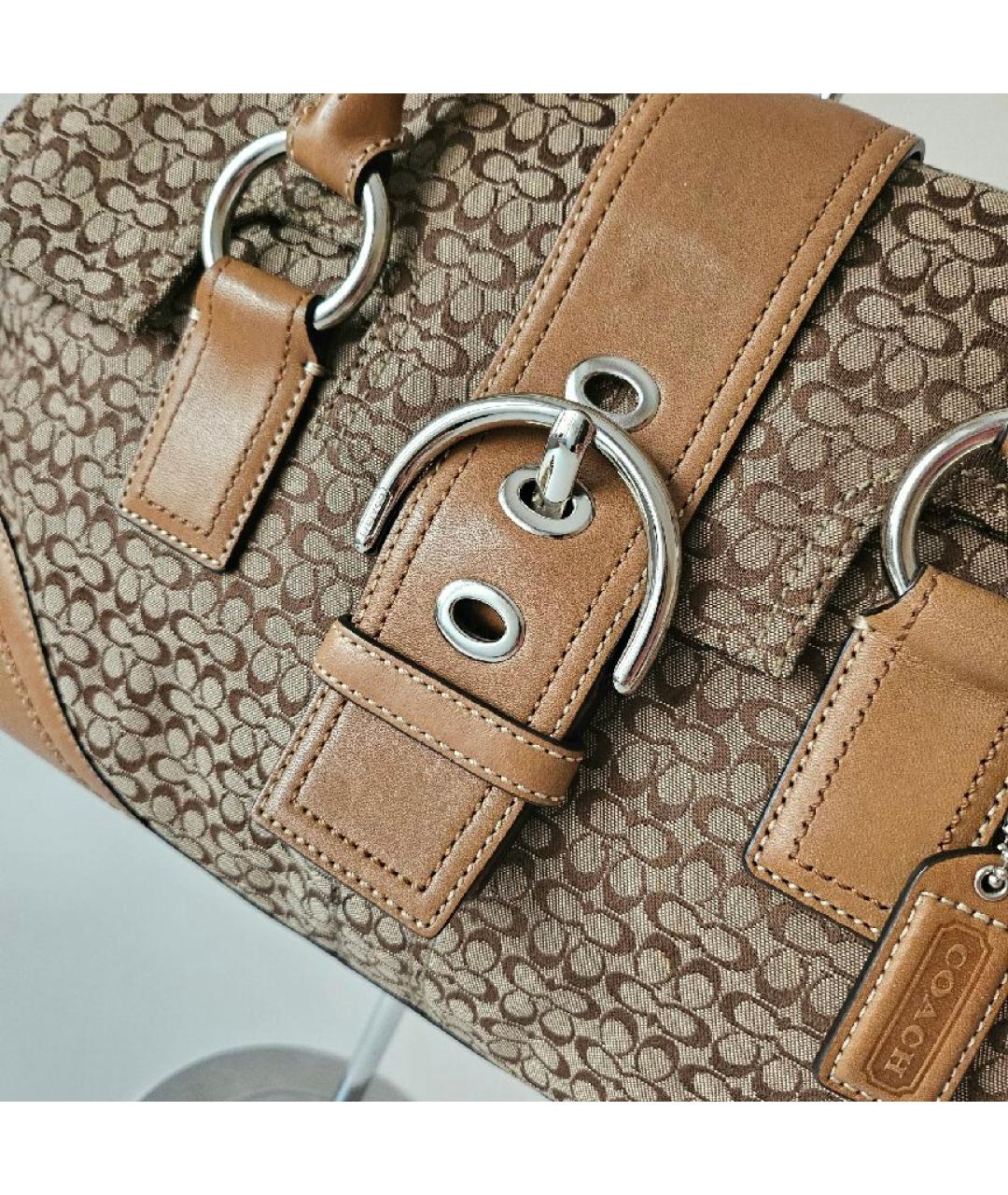 COACH Коричневая сумка через плечо, фото 3