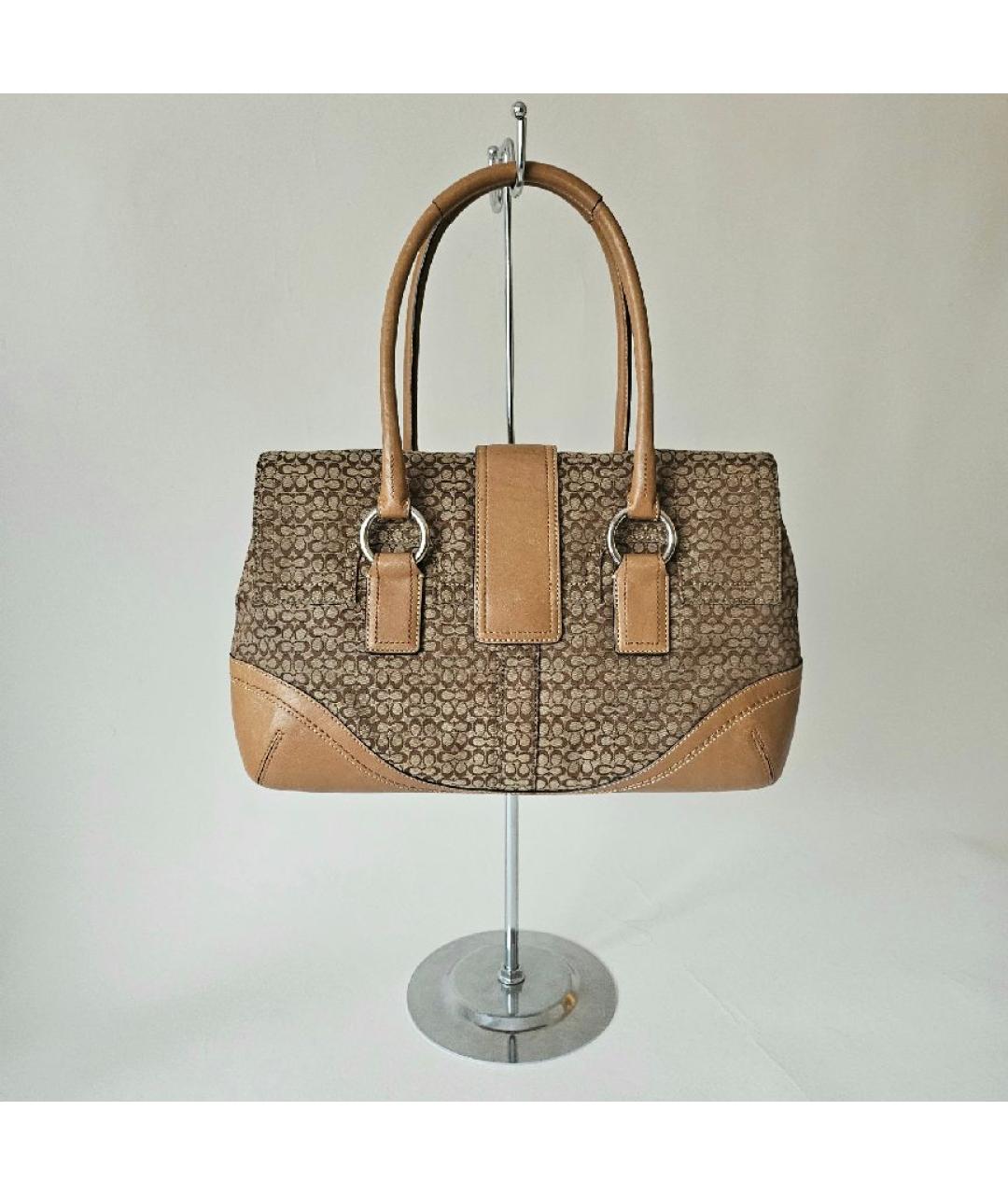 COACH Коричневая сумка через плечо, фото 2