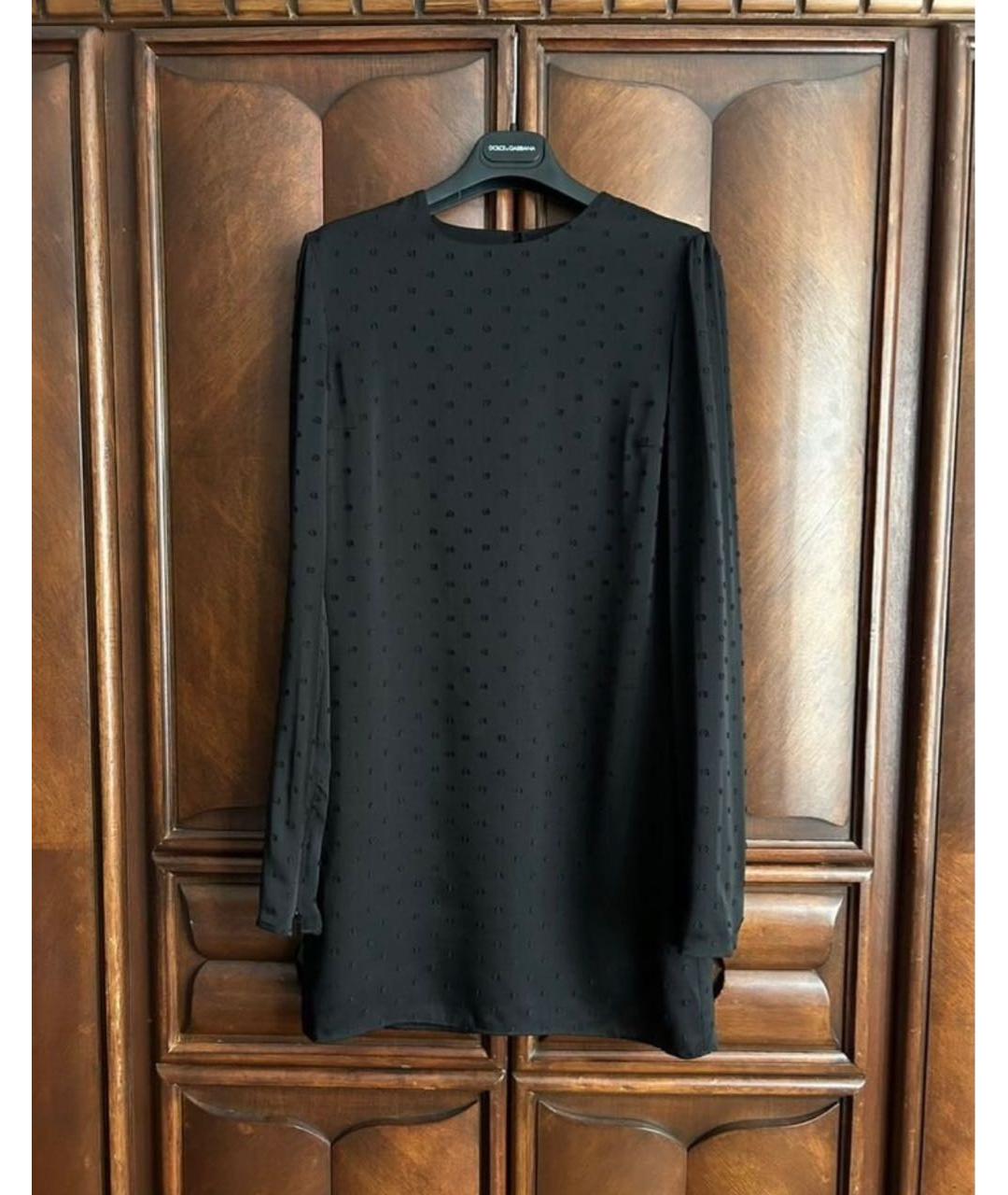 SAINT LAURENT Черное шелковое коктейльное платье, фото 9