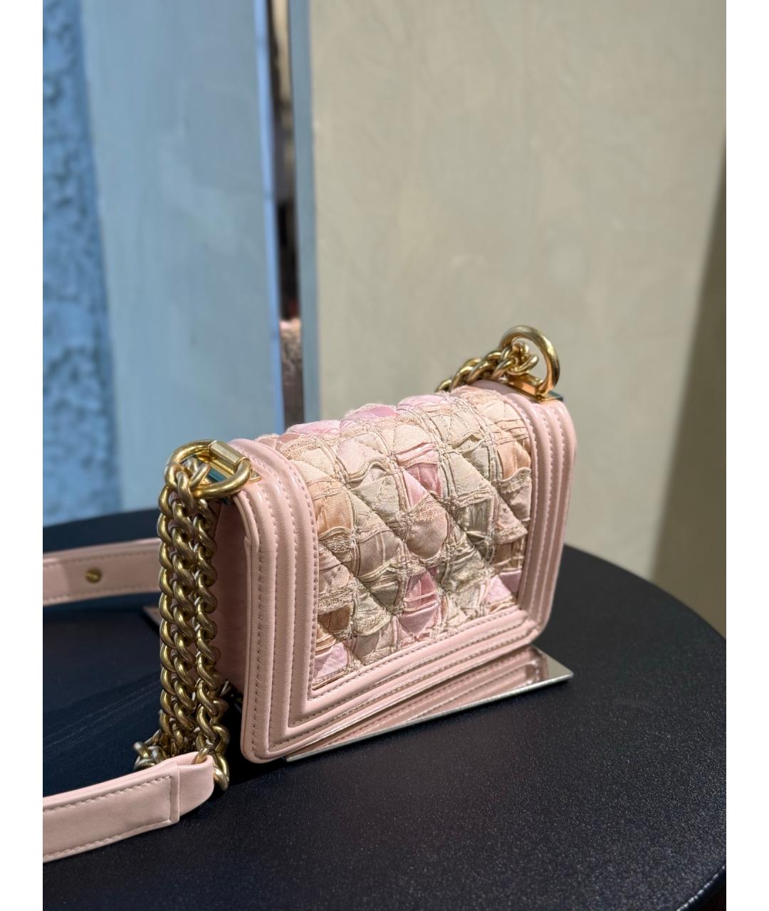 CHANEL Розовая сумка через плечо, фото 6