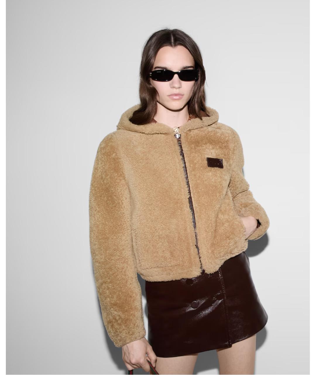 GUCCI Коричневая кожаная куртка, фото 3