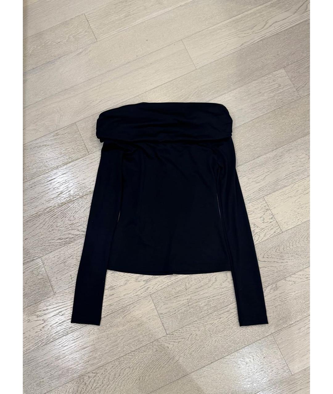 MAX MARA Темно-синяя шерстяная водолазка, фото 3