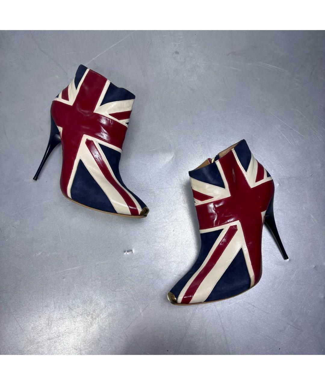 ALEXANDER MCQUEEN Мульти кожаные ботильоны, фото 3