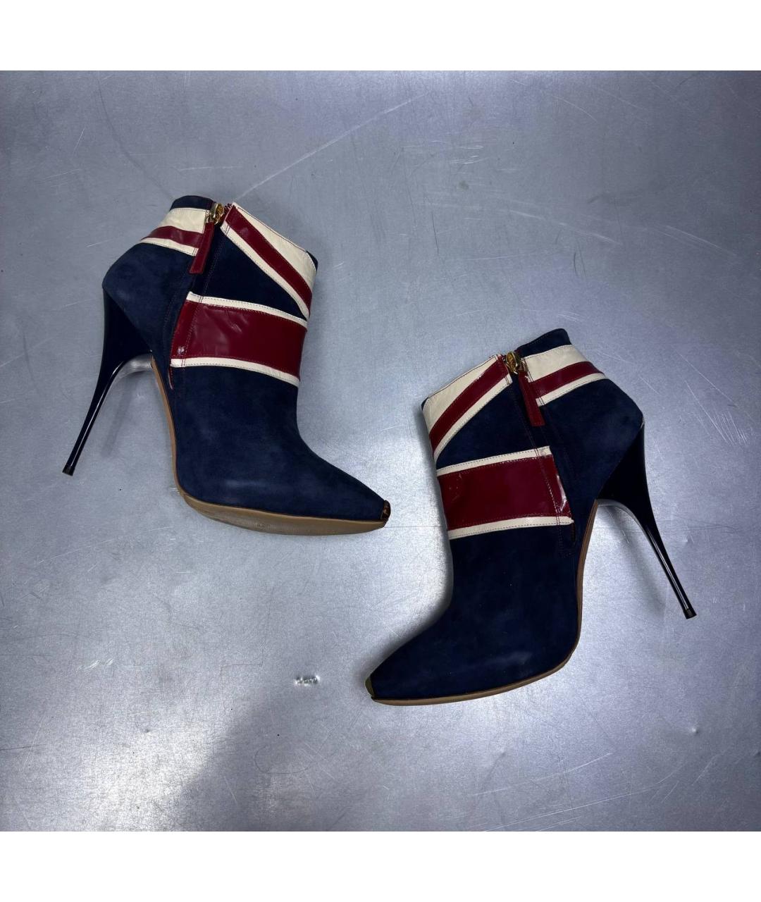 ALEXANDER MCQUEEN Мульти кожаные ботильоны, фото 4