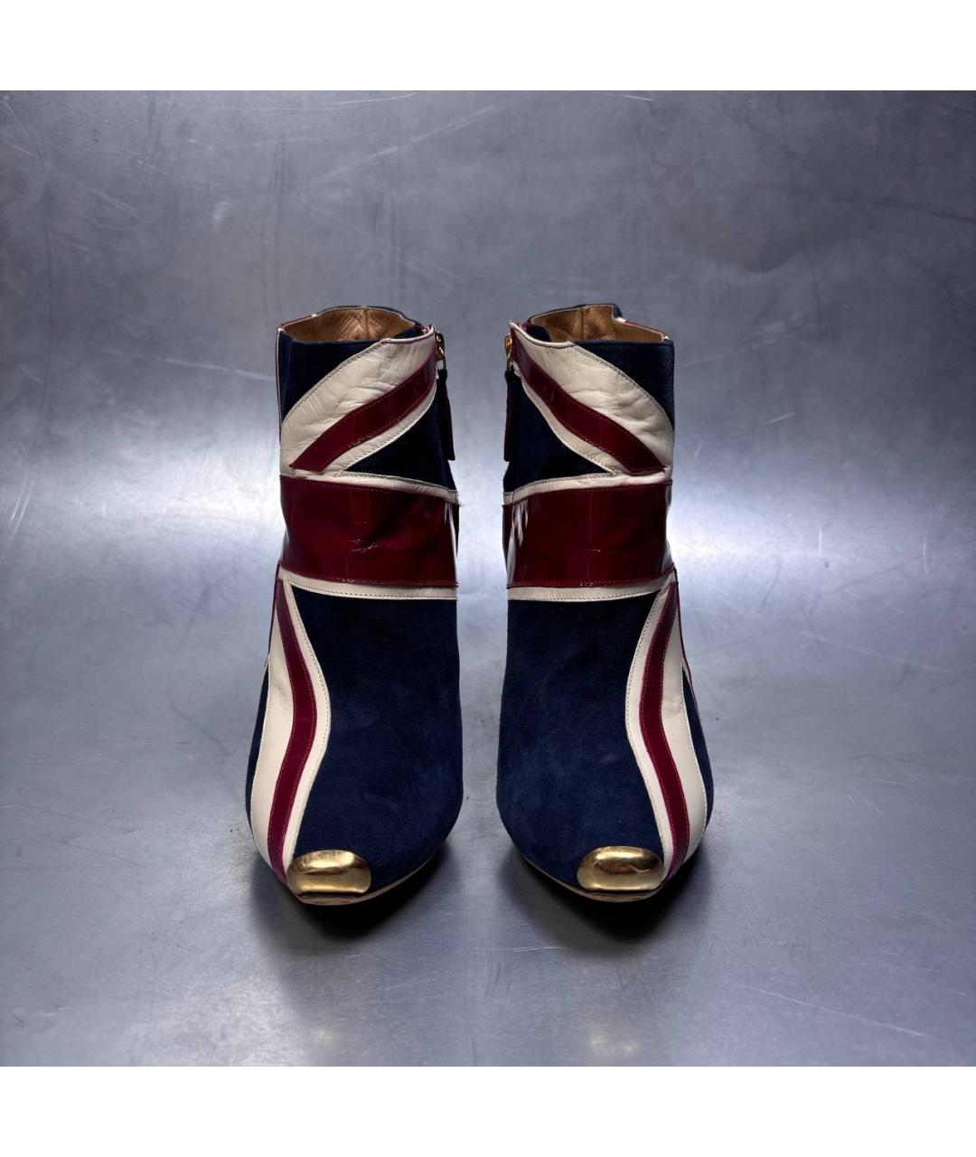 ALEXANDER MCQUEEN Мульти кожаные ботильоны, фото 2