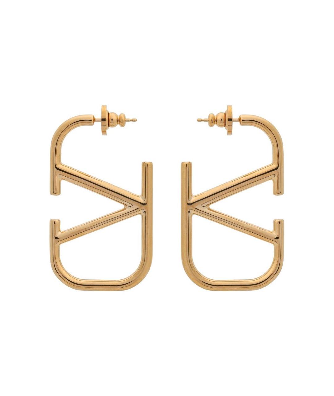 VALENTINO Золотые латунные серьги, фото 1