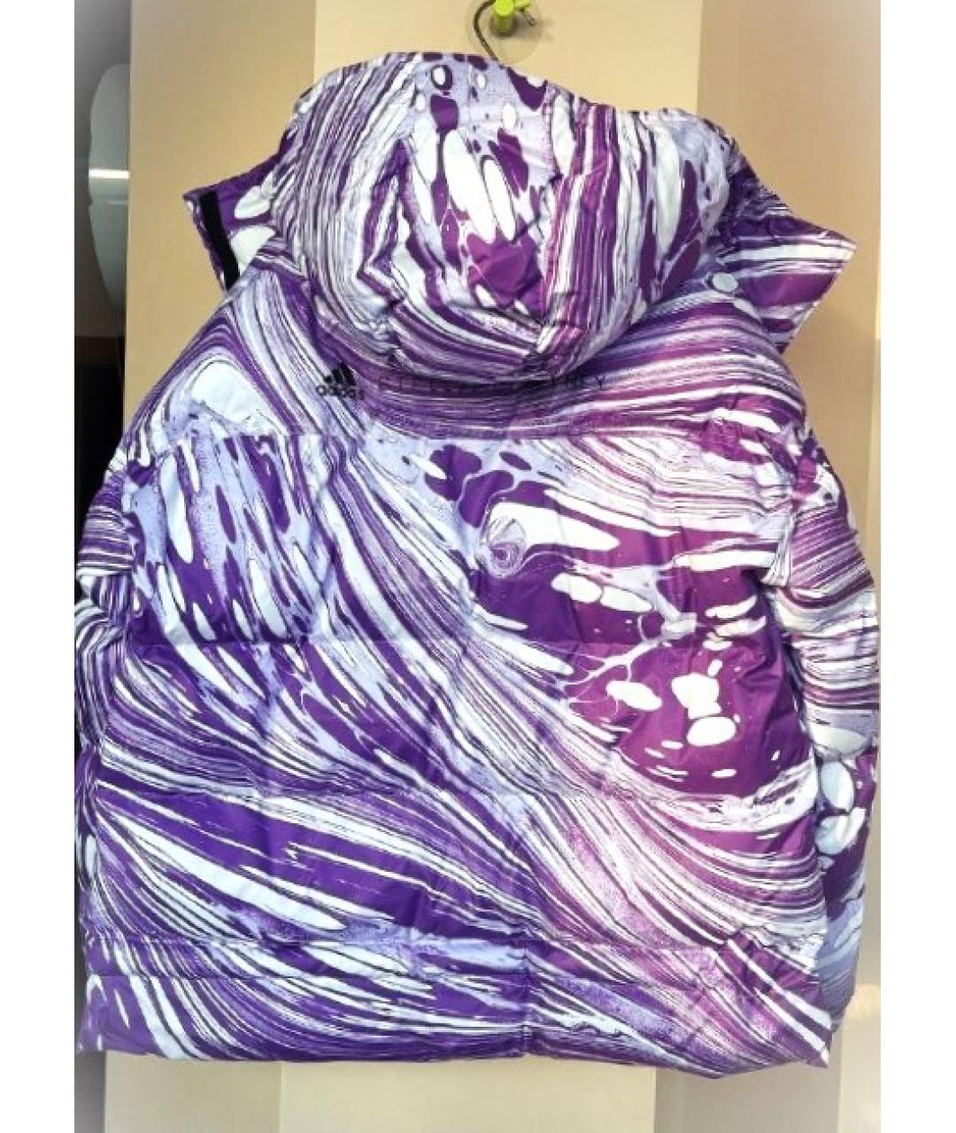 ADIDAS BY STELLA MCCARTNEY Фиолетовый полиэстеровый пуховик, фото 8