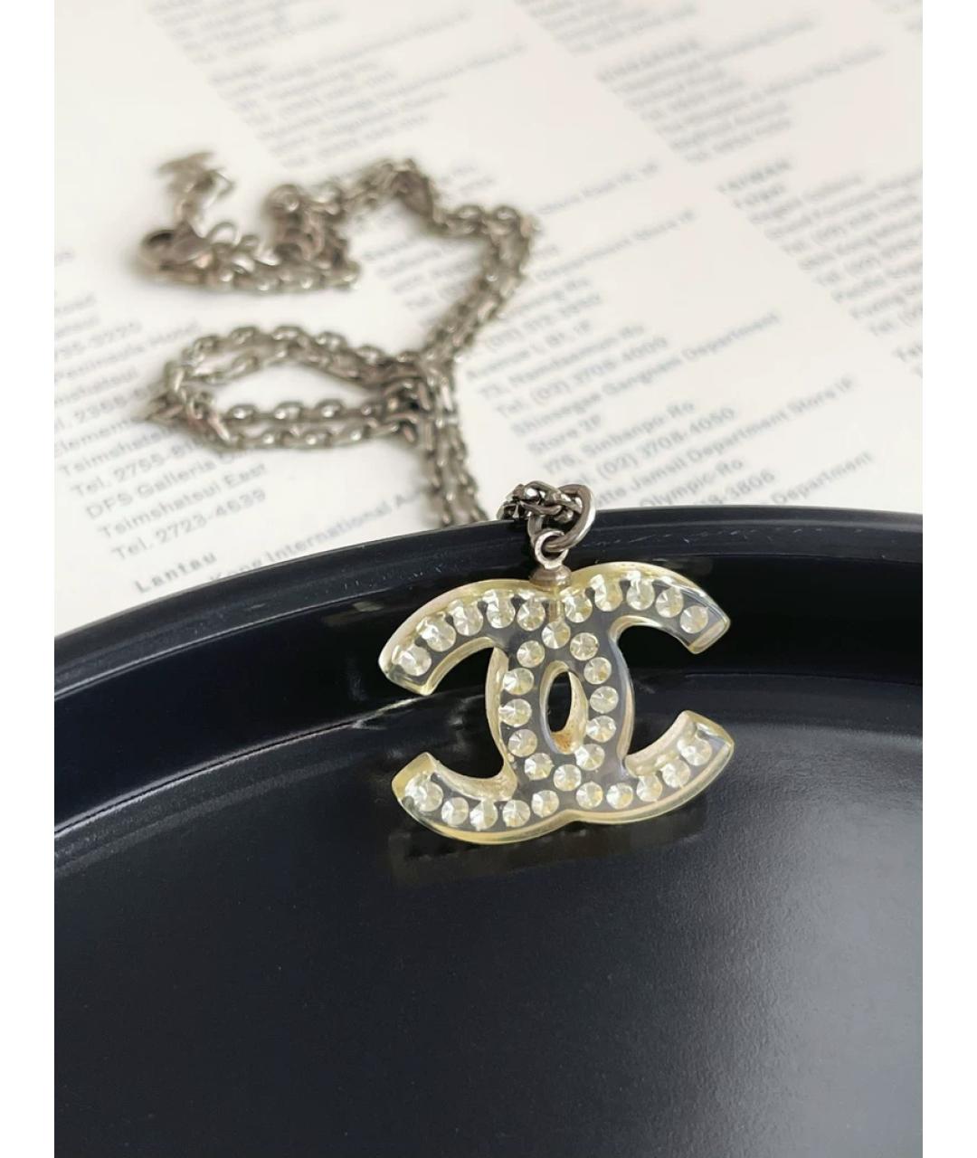 CHANEL Серебрянный металлический кулон, фото 2