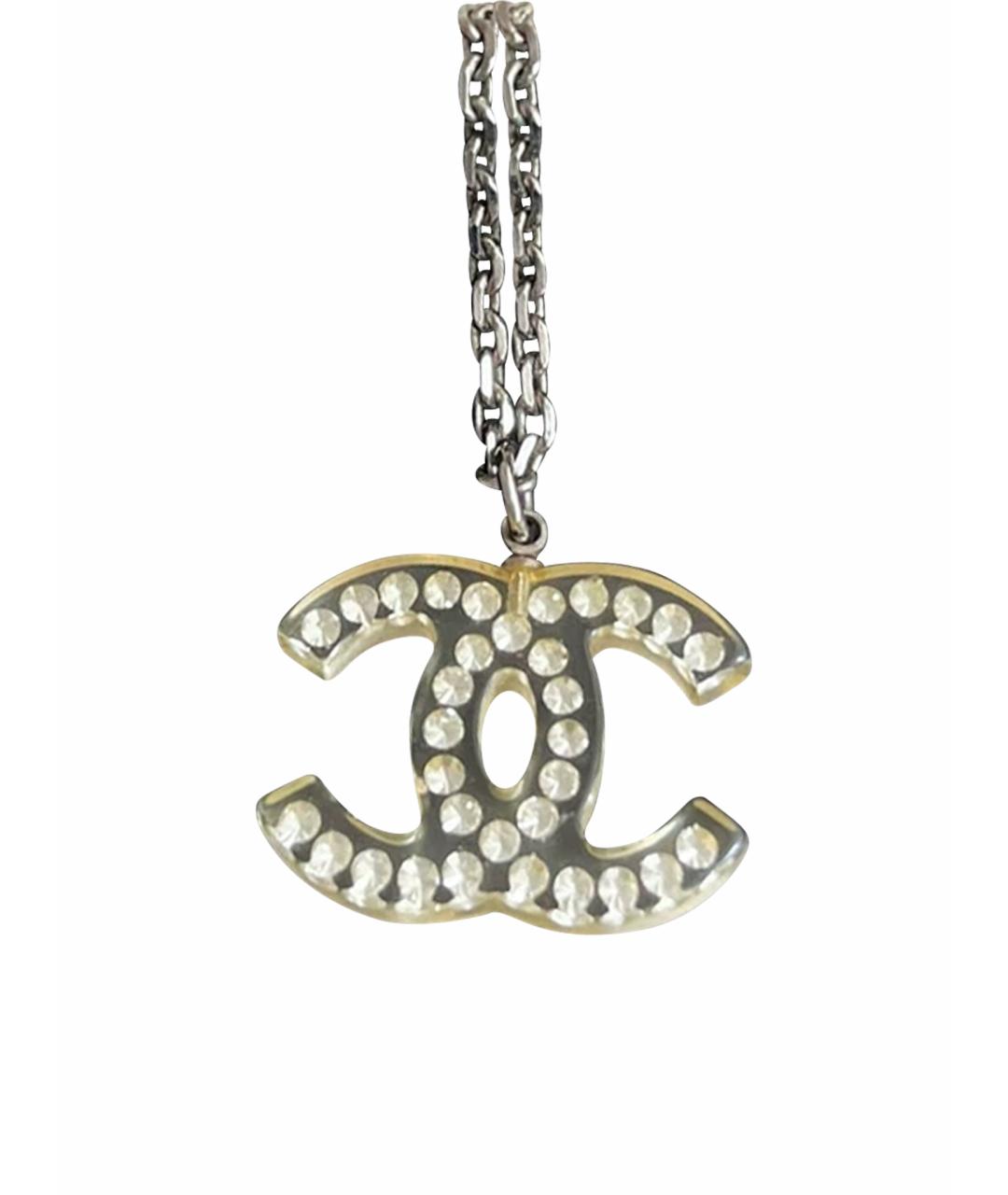 CHANEL Серебрянный металлический кулон, фото 1