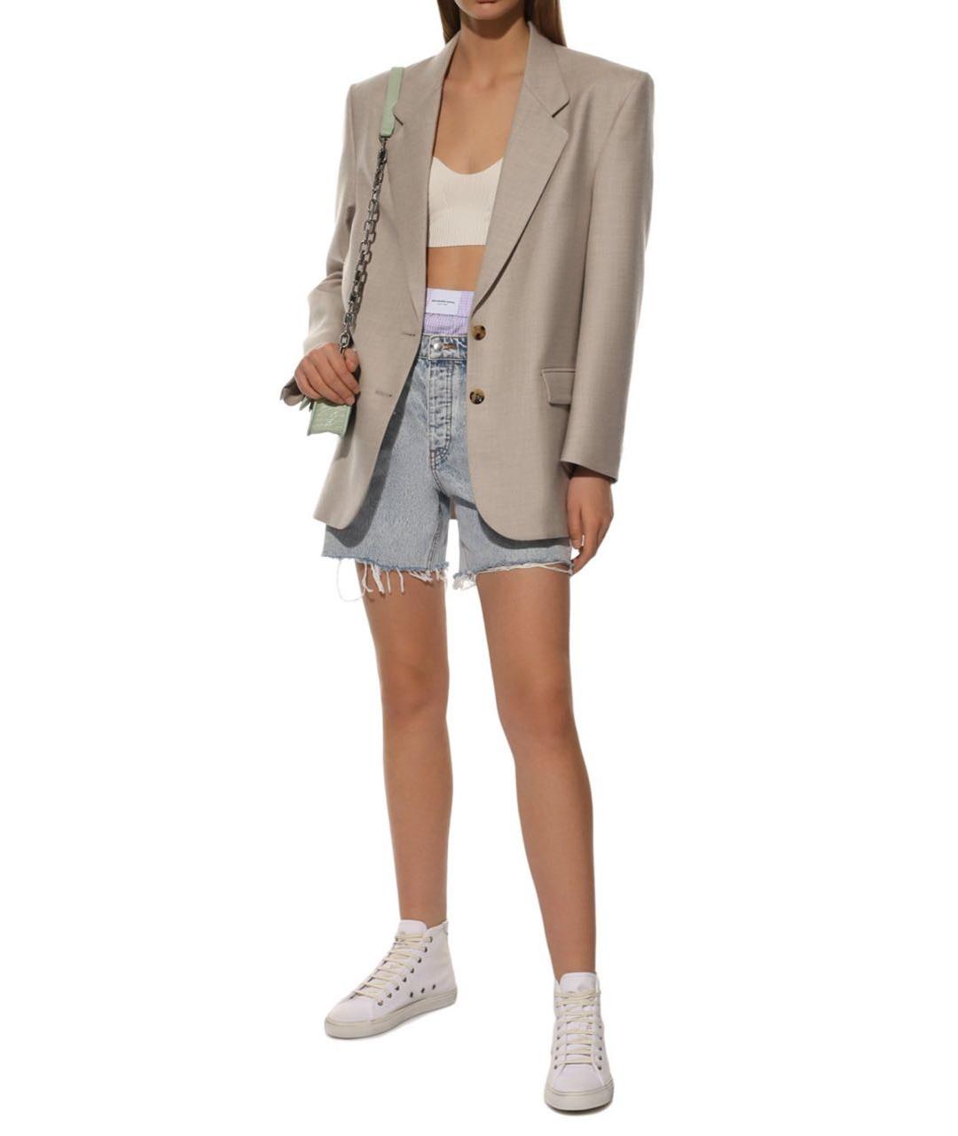 SAINT LAURENT Белые кожаные кеды, фото 3