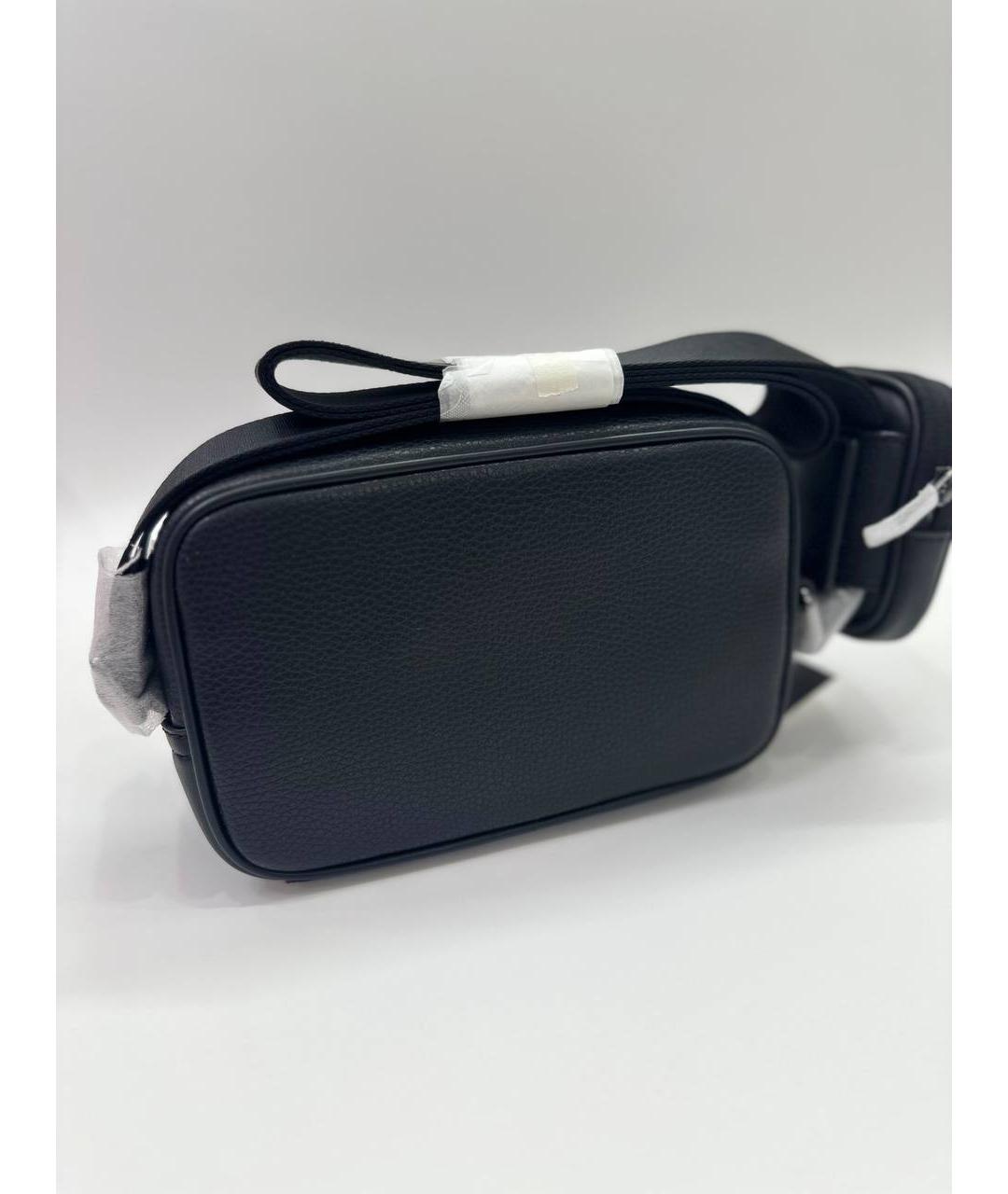 MICHAEL KORS Черная кожаная сумка на плечо, фото 8