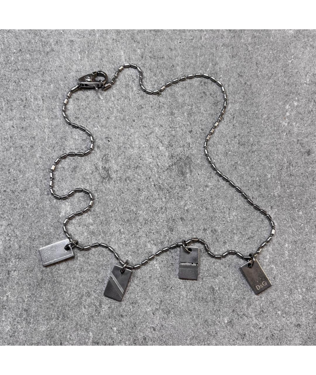 DOLCE&GABBANA Серебряная металлическая цепочка/подвеска, фото 5