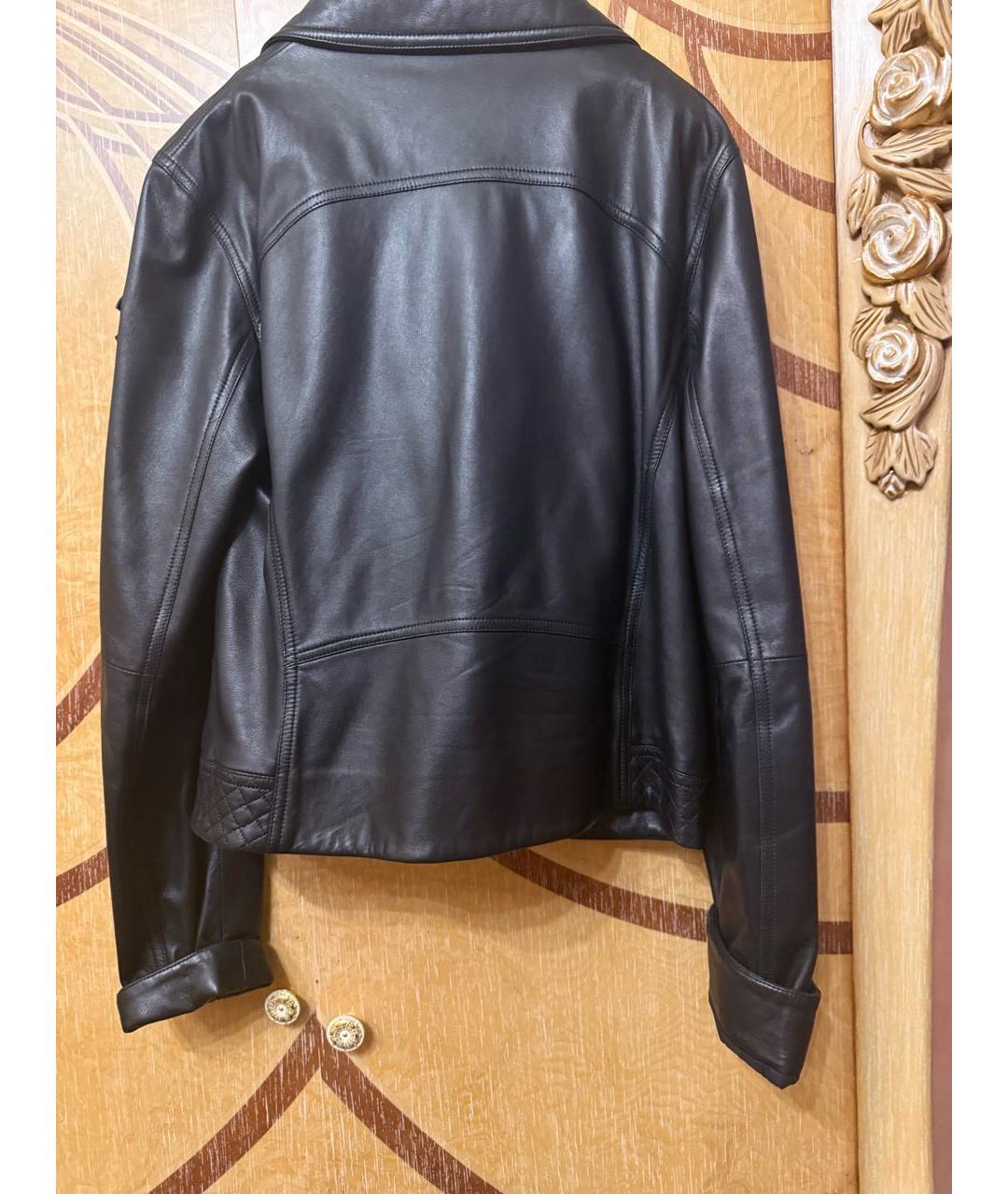 CHANEL Черная кожаная куртка, фото 3