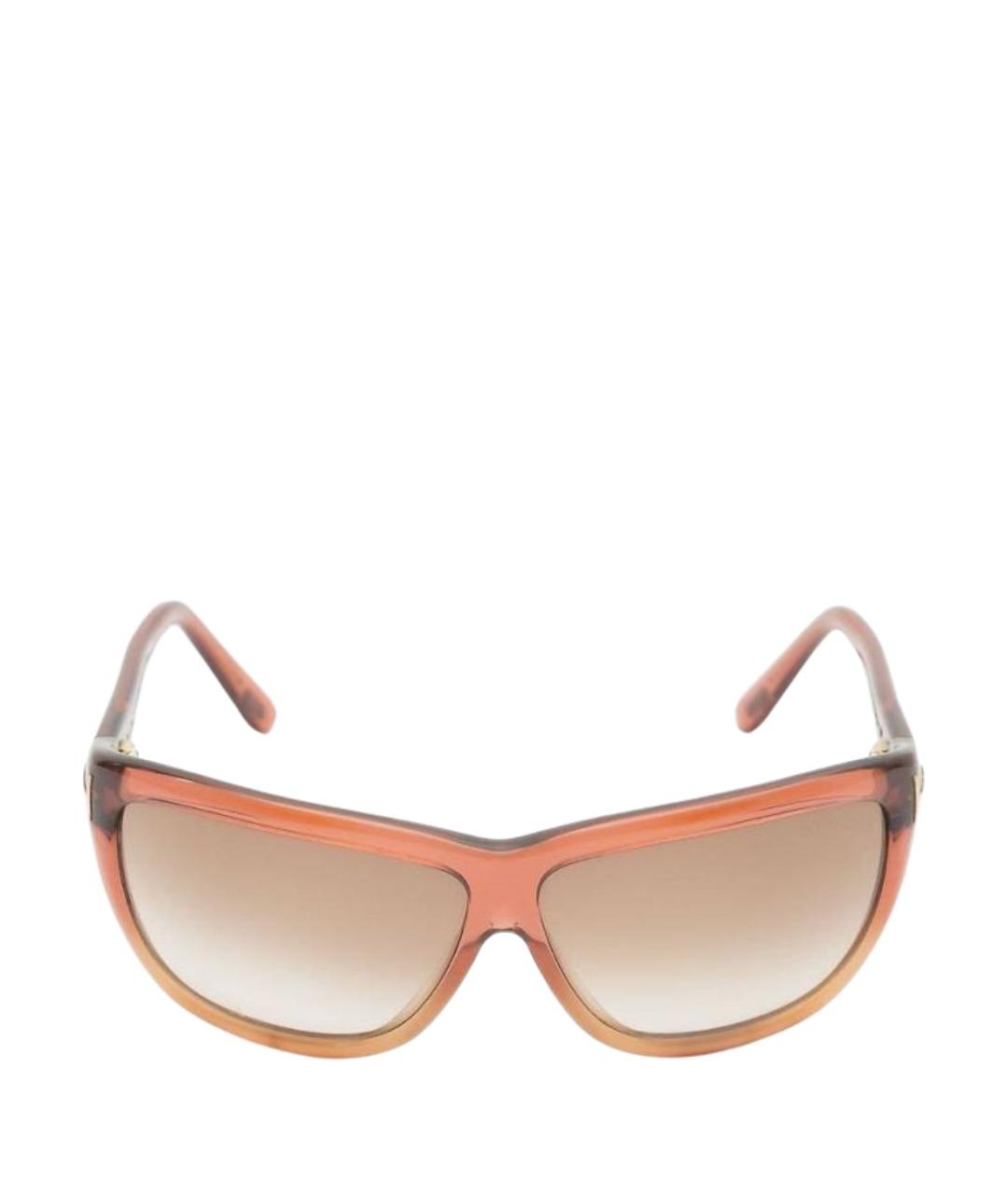 TOM FORD Коричневые пластиковые солнцезащитные очки, фото 1