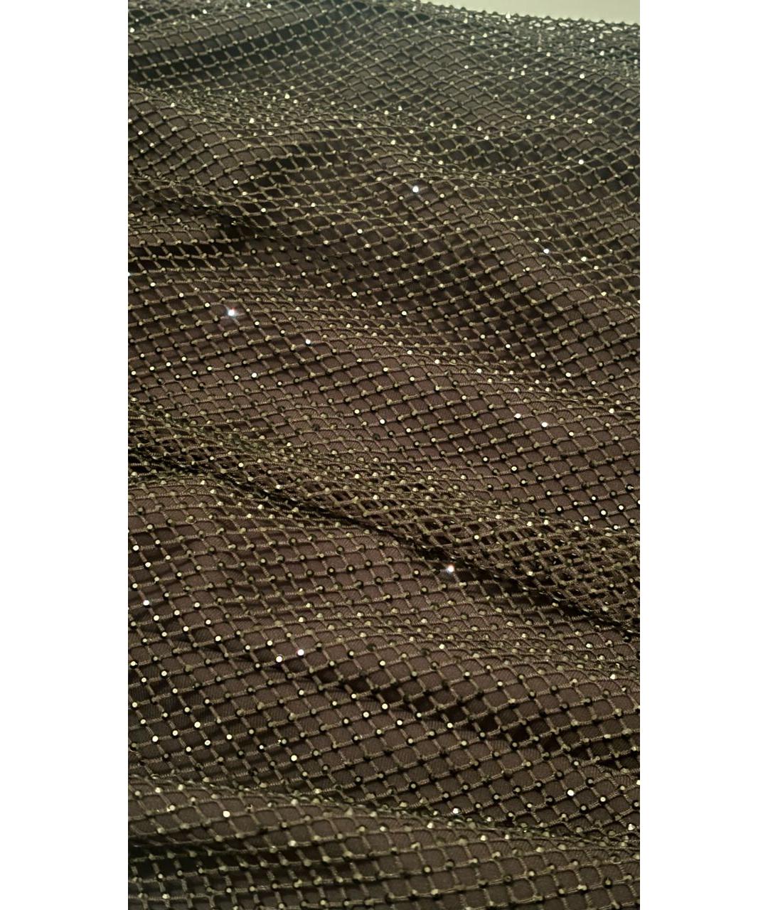 MAX MARA Черное полиэстеровое коктейльное платье, фото 5