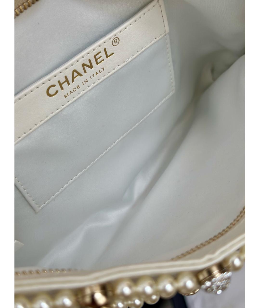 CHANEL Белая сумка через плечо, фото 8
