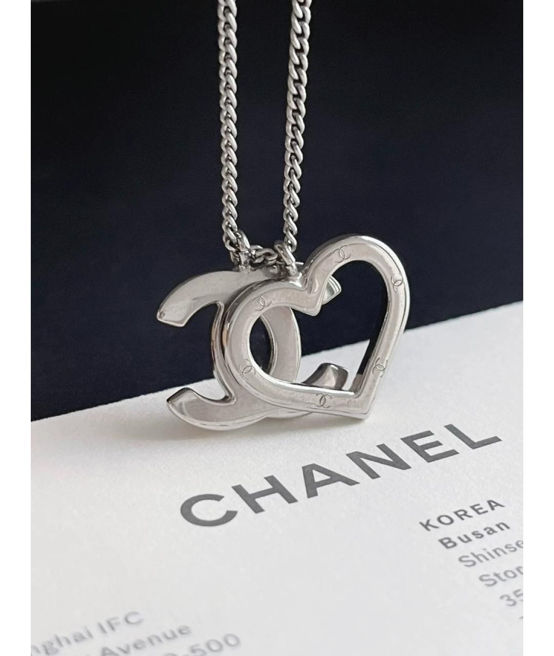 CHANEL Серебряная металлическая подвеска, фото 4