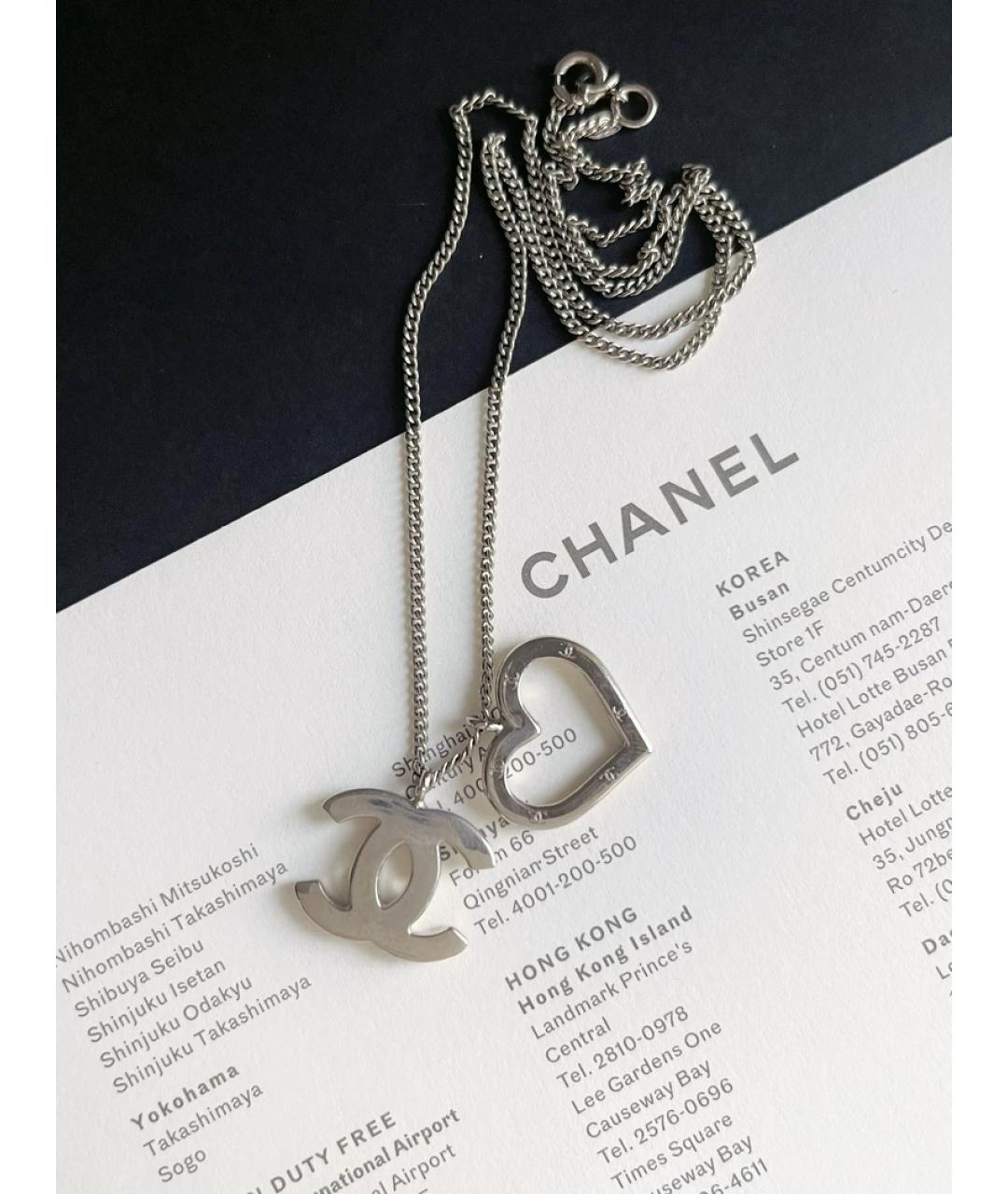CHANEL Серебряная металлическая подвеска, фото 5