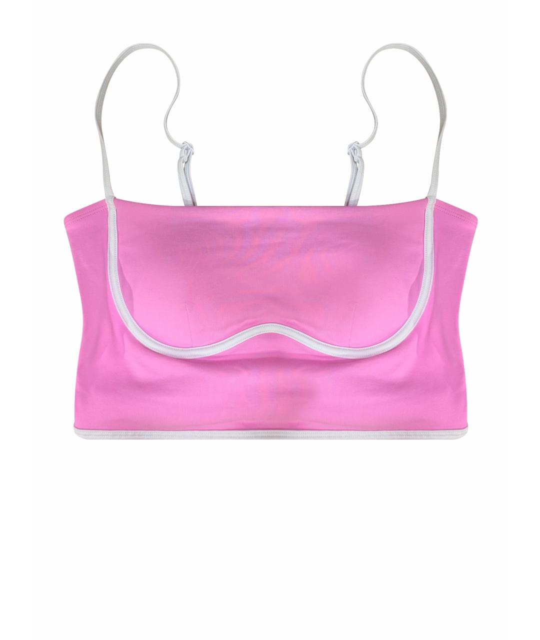 ALO YOGA Розовая вискозная майка, фото 1