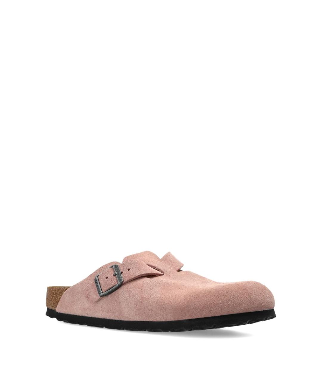 BIRKENSTOCK Розовые кожаные мюли, фото 2