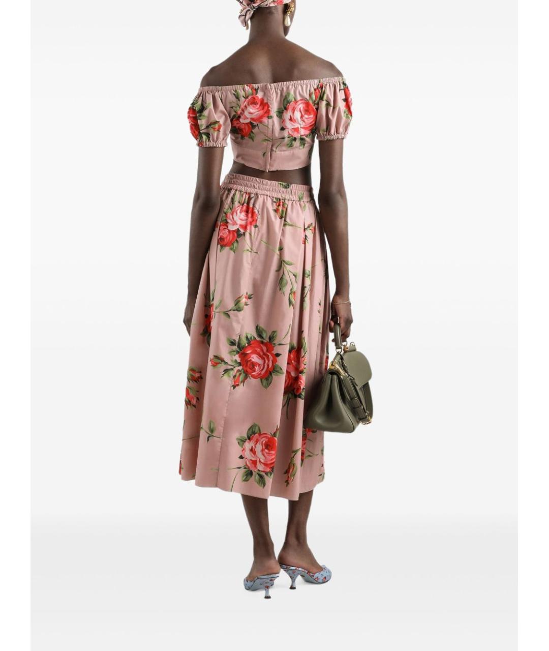 DOLCE&GABBANA Розовая хлопковая майка, фото 3