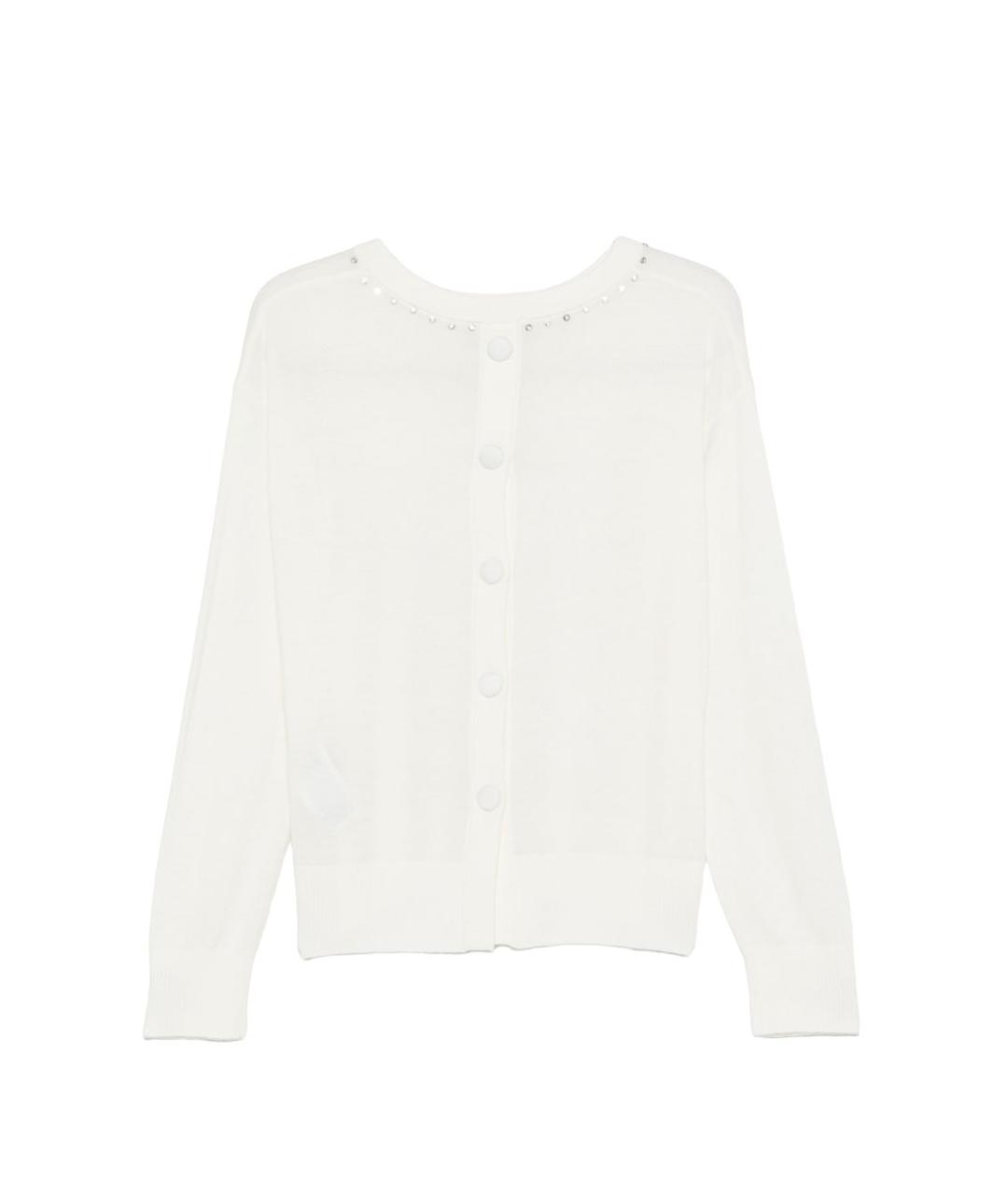 LIU JO Белый шерстяной джемпер / свитер, фото 2