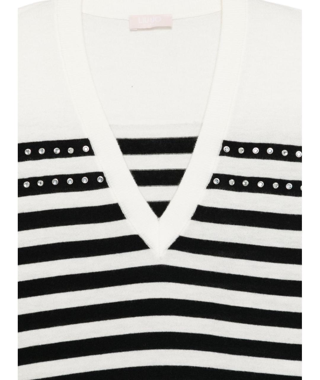 LIU JO Черный шерстяной джемпер / свитер, фото 3