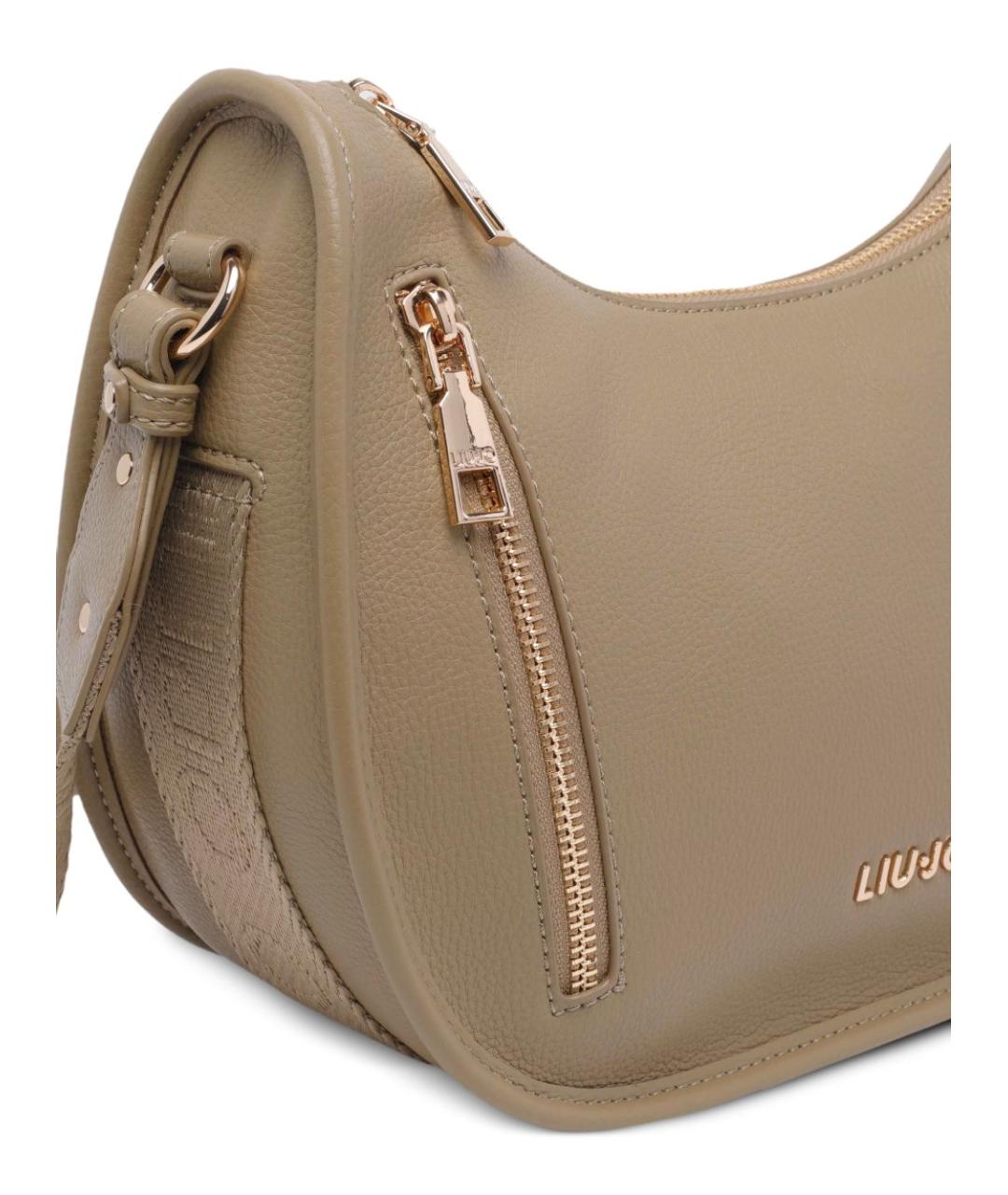 LIU JO Коричневая сумка через плечо из искусственной кожи, фото 4