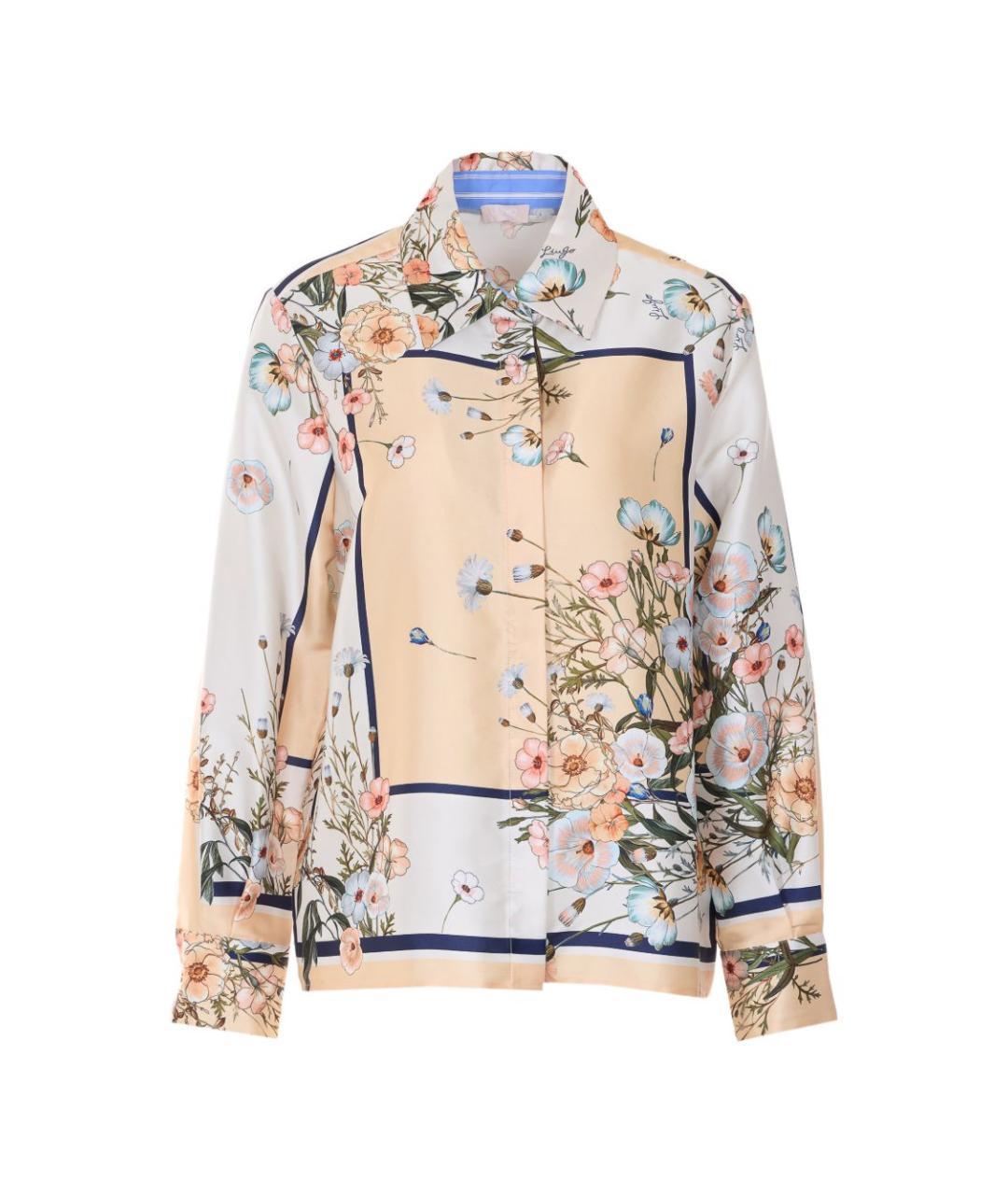 LIU JO Синяя полиэстеровая блузы, фото 1