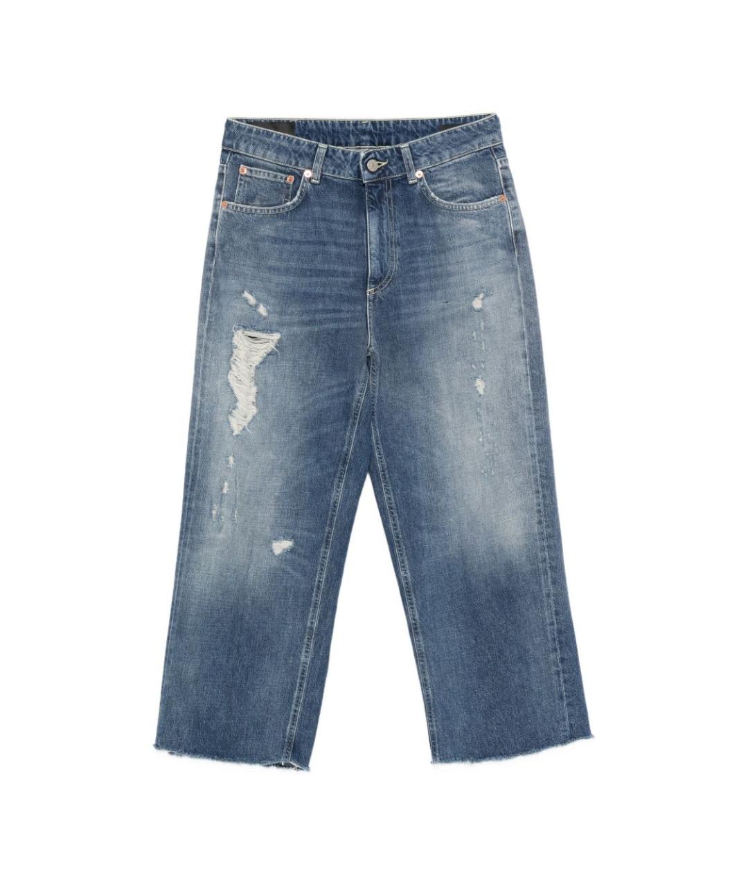 DONDUP Синие хлопковые прямые джинсы, фото 1