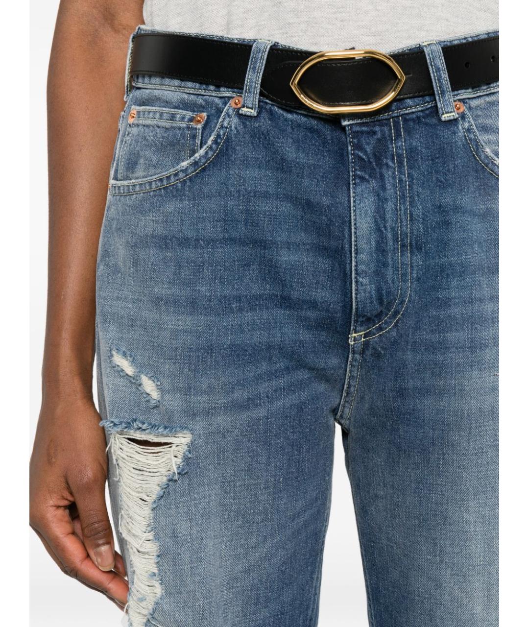 DONDUP Синие хлопковые прямые джинсы, фото 3