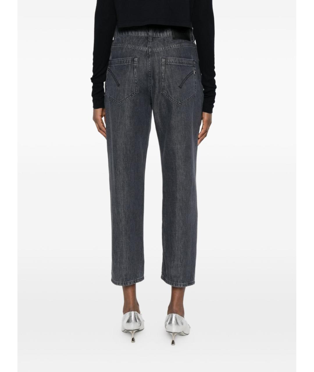 DONDUP Черные хлопковые прямые джинсы, фото 2