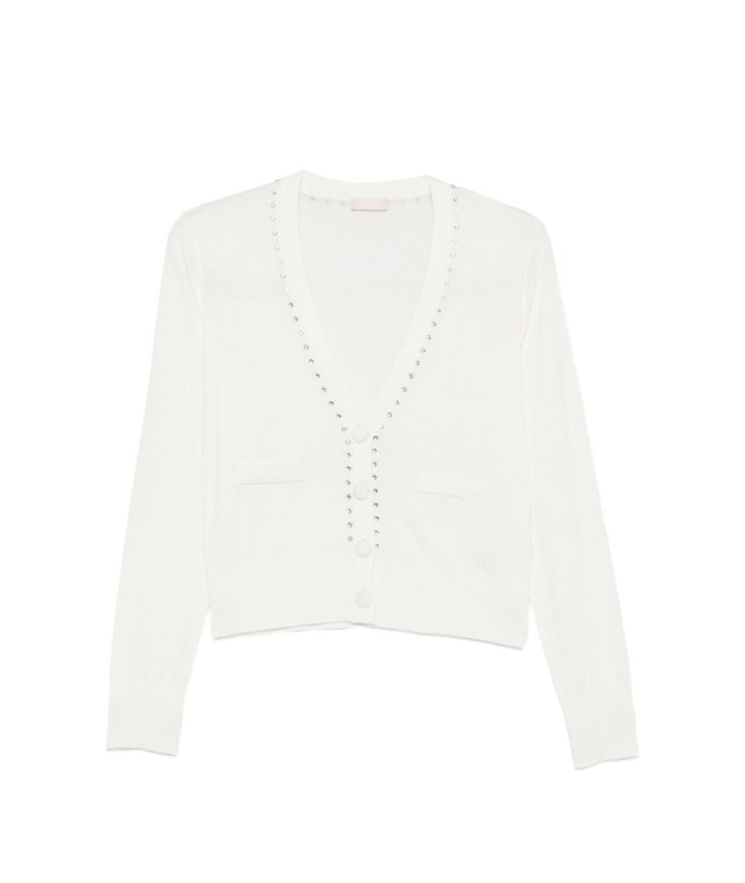 LIU JO Белый шерстяной кардиган, фото 1