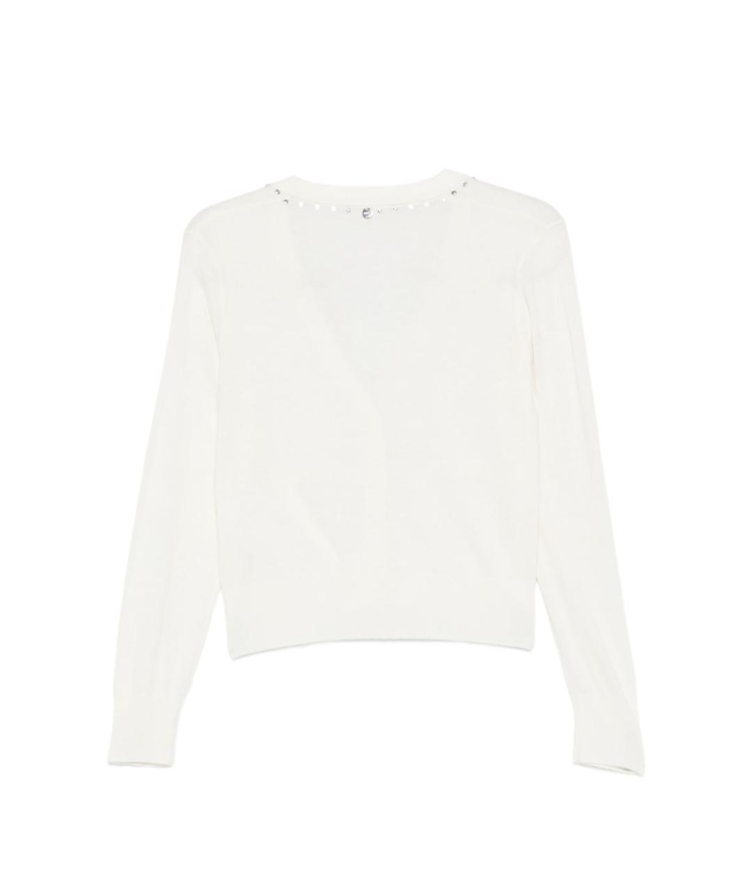 LIU JO Белый шерстяной кардиган, фото 3