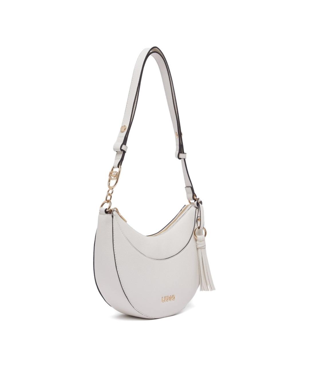 LIU JO Белая сумка через плечо из искусственной кожи, фото 2