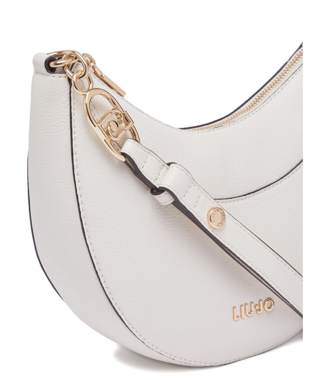 LIU JO Белая сумка через плечо из искусственной кожи, фото 3