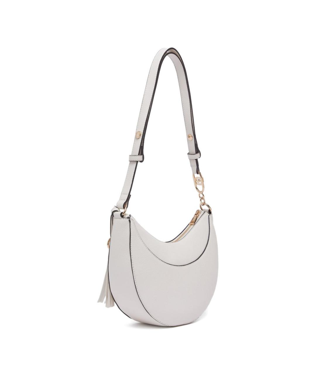 LIU JO Белая сумка через плечо из искусственной кожи, фото 5