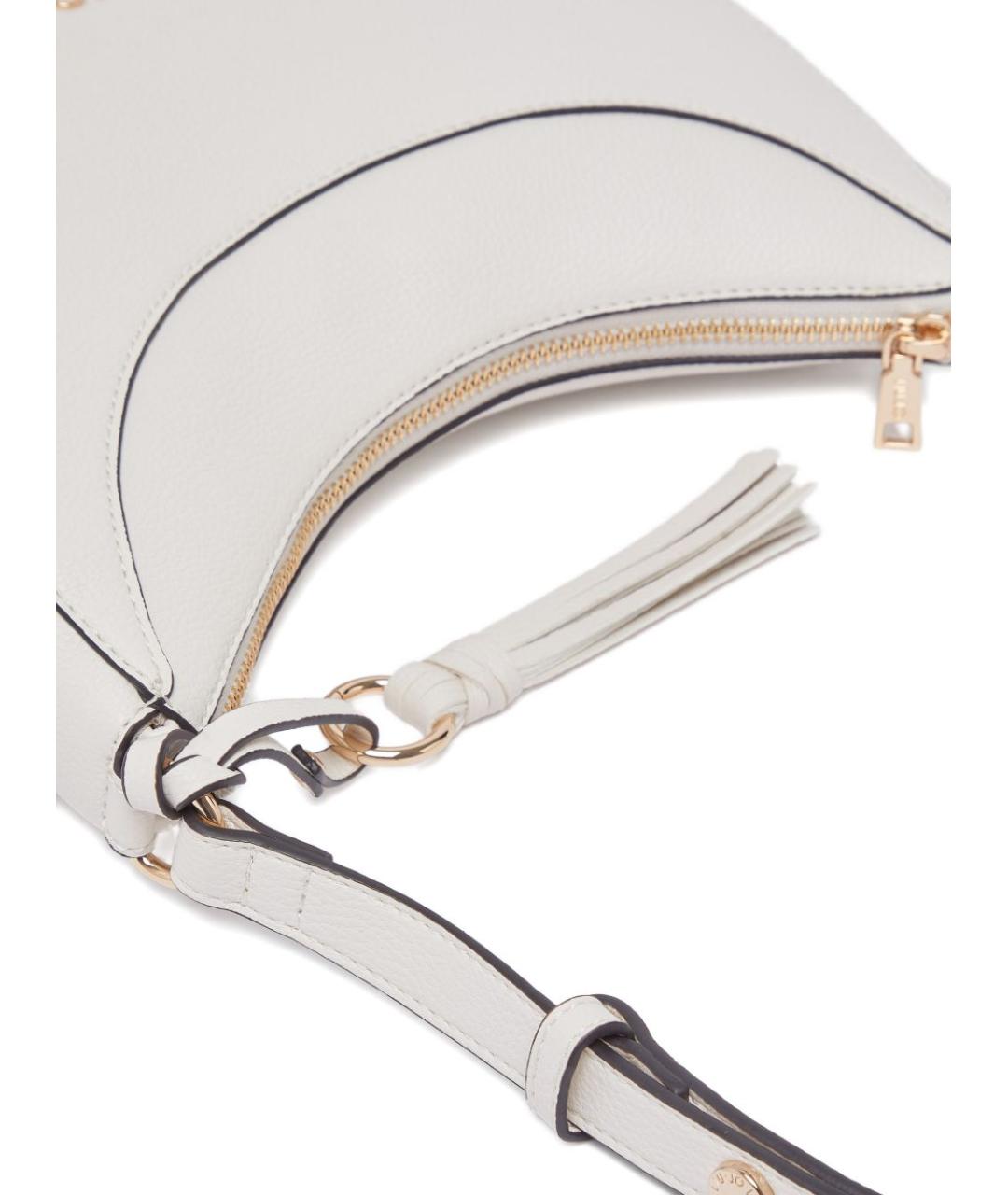 LIU JO Белая сумка через плечо из искусственной кожи, фото 6