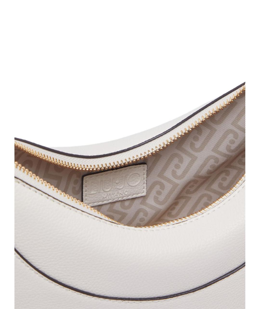 LIU JO Белая сумка через плечо из искусственной кожи, фото 4