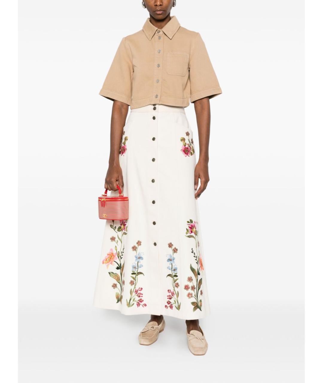 LIU JO Бежевая хлопковая рубашка, фото 3