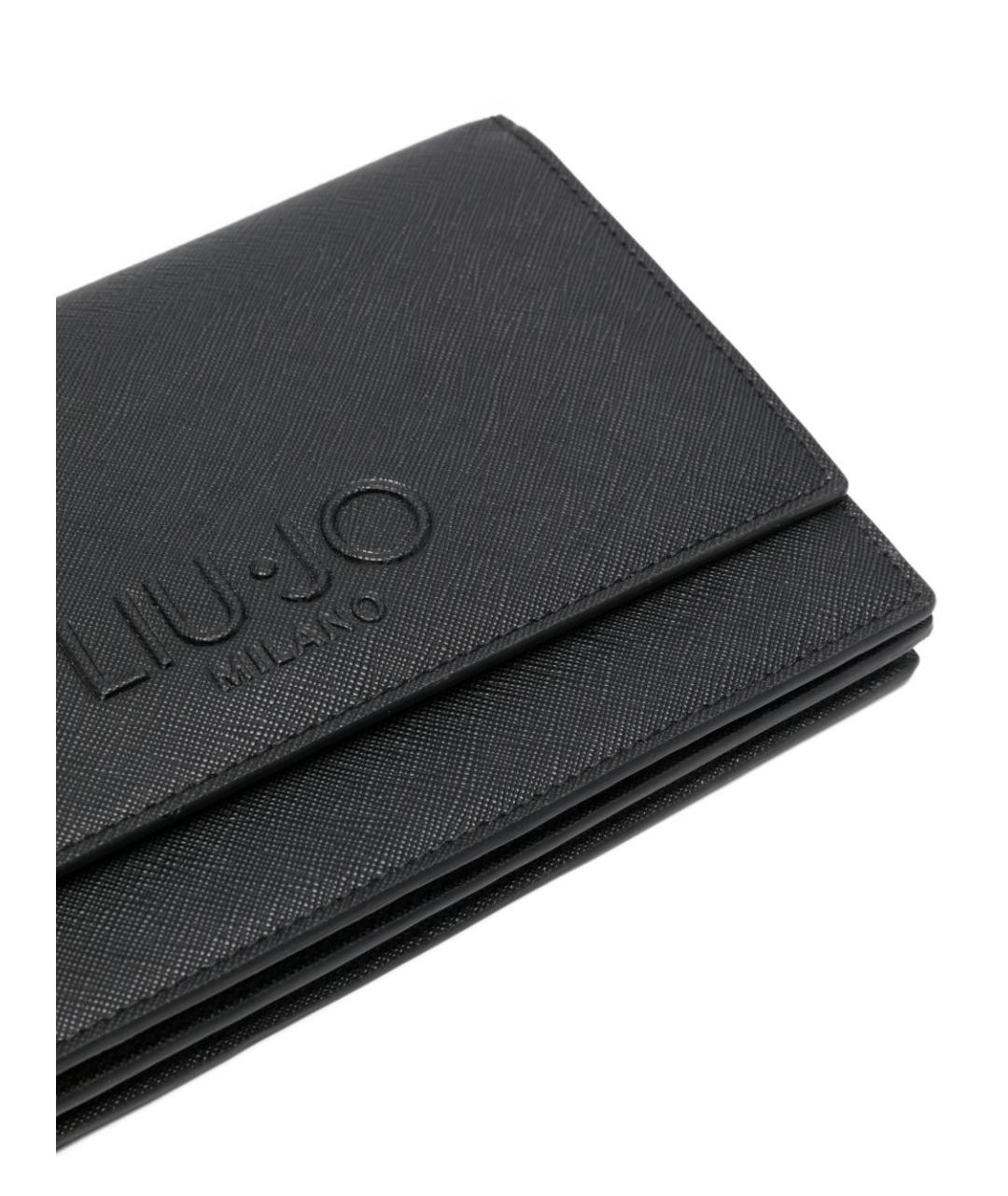 LIU JO Черная сумка через плечо из искусственной кожи, фото 4