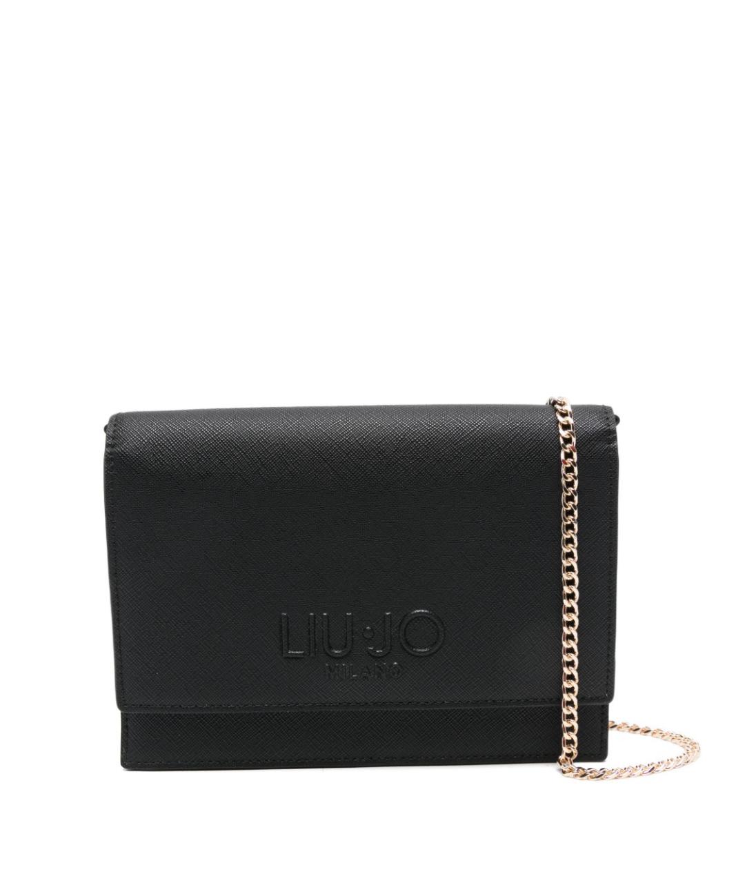 LIU JO Черная сумка через плечо из искусственной кожи, фото 1