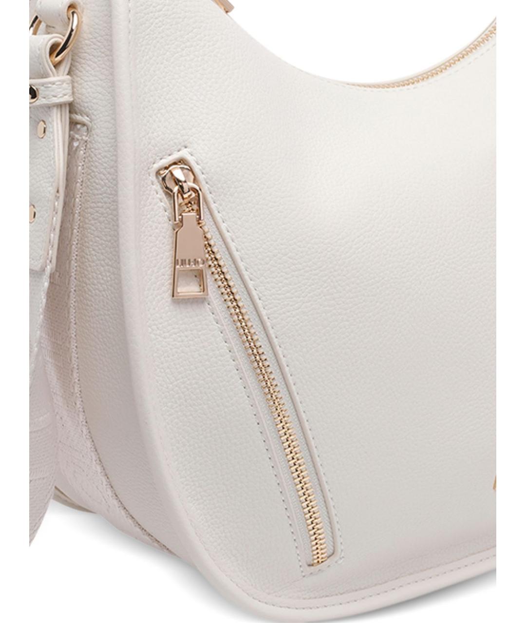 LIU JO Белая сумка через плечо из искусственной кожи, фото 4