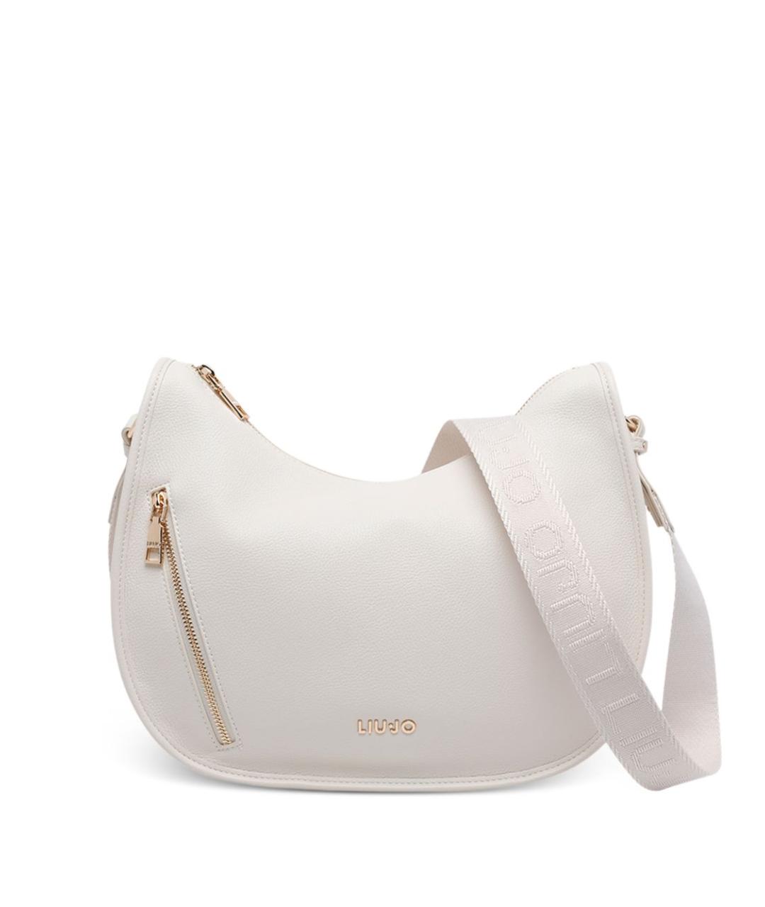 LIU JO Белая сумка через плечо из искусственной кожи, фото 1
